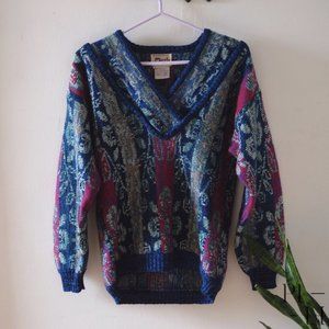 Vintage colorful Marella Acrylic and Nylon sweater